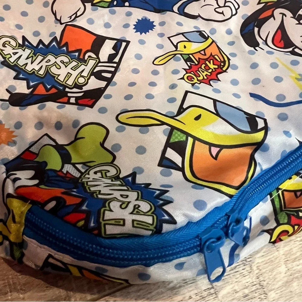 Disney parks Hong Kong bag Donald Duck blue white multicolor lightweight duffle